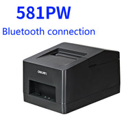 Deli DL-581PW Thermal Printer Bill Cashier Mini Automatic Bill Receiving Bluetooth Wireless Connection Wifi 58mm Ticket Machine