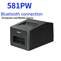 Deli DL-581PW Thermal Printer Bill Cashier Mini Automatic Bill Receiving Bluetooth Wireless Connection Wifi 58mm Ticket Machine