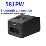 Deli DL-581PW Thermal Printer Bill Cashier Mini Automatic Bill Receiving Bluetooth Wireless Connection Wifi 58mm Ticket Machine