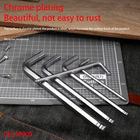 Deli DL230909 The Ball Head Hex Nine Sets Allen Wrench Flat Head Hexagon Specification 1.5/2/2.5/3/4/5/6/8/10 Hand Tools