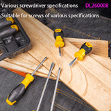 Deli DL260008 8-Piece Insulated Screwdriver Screwdriver Head With Strong Magnetic A Variety Of Flat And Phillips Screwdrivers