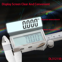 Deli DL312150 Full Screen Digital Caliper 2.0 Inch LCD Screen Stainless Steel Material Metric And Imperial Measurement