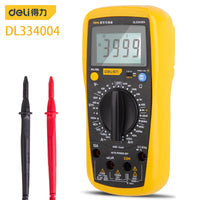 Deli DL334004 Handheld Multimeter Digital Multimeter Manual Range Overload Protection Maximum Display 3999 Lntelligent Anti-Burn