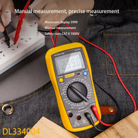 Deli DL334004 Handheld Multimeter Digital Multimeter Manual Range Overload Protection Maximum Display 3999 Lntelligent Anti-Burn