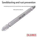 Deli DL6903 Specification: PH2X65mm 6.3mm Series Screwdriver Bits 10-Piece Set S2 Alloy Steel Material Bit With Strong Magnetism