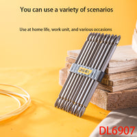 Deli DL6907 Specification PH2X150mm 6.3mm Series Screwdriver Bits 10-Piece Set S2 Alloy Steel Material Bit With Strong Magnetism