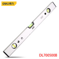 Deli DL700500B Level Ruler Spirit Level Aluminum Alloy Material Ruler Length: 500mm Three In One Measurement Strong Magnetic