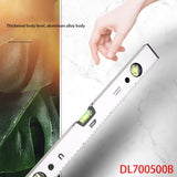 Deli DL700500B Level Ruler Spirit Level Aluminum Alloy Material Ruler Length: 500mm Three In One Measurement Strong Magnetic