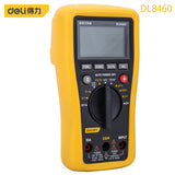 Deli DL8460 3-3/4 Digit Digital Multimeter Electrician Tools Multi-Function Detection DC 1000V, AC 750 Non-Slip Handle