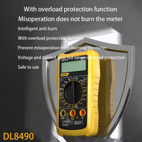 Deli DL8490 Digital Multimeter Electrician Tools Electrical Repair Equipment Debugging Equipment Repair Test Tools