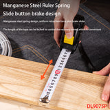 Deli DL9075P NylonCoatedSteel Tape Measure Specification 7.5mx25mm Carbon Steel TapeManganeseSteel Spring Design Measuring Tools