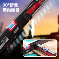 Deli Digital Protractor Angle Finder Inclinometer Electronic Measurement Level Angle Slope Test Ruler Length 600mm Three Styles