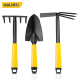 Deli Gardening Tools Set Shovel Spade Hoe Rake Planting Gardener Bonsai Rakes Farming Miniascape Flowers Potted Plant