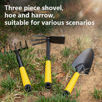 Deli Gardening Tools Set Shovel Spade Hoe Rake Planting Gardener Bonsai Rakes Farming Miniascape Flowers Potted Plant