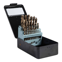 Deli HSS Titanium Coated Drill Bits High Speed Steel Twist Drill Bit Set 25 Pcs  Power Tools For Metal Wood Working High Quality