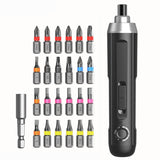 Deli Mini Electrical Screwdriver 25in1 Screwdriver Set 3.6V Lithium-ion Battery Electric Brushless Fitting Precision Power Tools