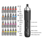 Deli Mini Electrical Screwdriver 25in1 Screwdriver Set 3.6V Lithium-ion Battery Electric Brushless Fitting Precision Power Tools