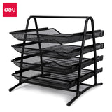 Deli Office Organizers Document Metal Iron Storage Rack File Tray High Quality File Holder Office Organizer Home School Supplies