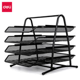 Deli Office Organizers Document Metal Iron Storage Rack File Tray High Quality File Holder Office Organizer Home School Supplies