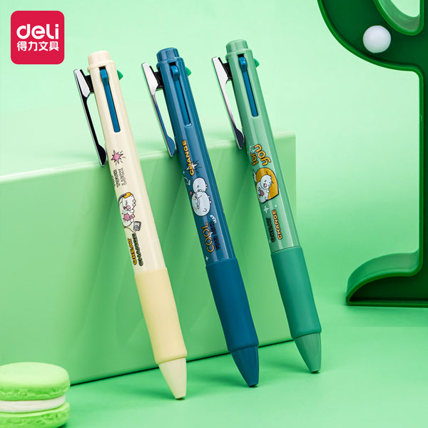 Deli Pen 36pcs 4 In 1 Multi Color Ballpoint Pen Cute School Supplies S –  AOOKMIYA