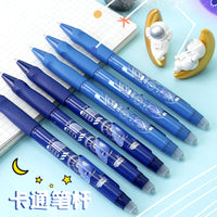 Deli Pen 48pcs Blue Aerospace Gel Pens for School Stationery Supplies Cool Bullet Pens Office Accessories Wholesale School Items