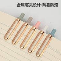 Deli Pen 50pcs Luxury Macaroon Pens for School Office Supplies Office Accessories Business Stationery Pens Set Stationery Items