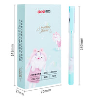 Deli Pen Wholesale 60pcs Cute Cartoon Animal Gel Pens for School Supplies Korean Stationery Needle Point Pen Writing Accessories