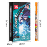 Deli Pens 36pcs Anime Naruto Pens for School Kawaii Japanese Stationery Rollerball Pen Cool Gift Kids Prizes Cute Art Supplies