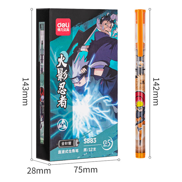 Deli Pen 48Pcs Naruto Series Rollerball Pens for School Supplies Japan –  AOOKMIYA