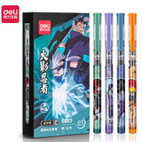 Deli Pens 36pcs Anime Naruto Pens for School Kawaii Japanese Stationery Rollerball Pen Cool Gift Kids Prizes Cute Art Supplies