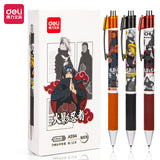 Deli Pens 36pcs Cute Naruto Pens for School Supplies Japanese Stationery Prize Kawaii Anime Bullet Pen 0.5 Office Accessories