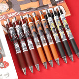 Deli Pens 36pcs Cute Naruto Pens for School Supplies Japanese Stationery Prize Kawaii Anime Bullet Pen 0.5 Office Accessories