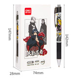 Deli Pens 36pcs Cute Naruto Pens for School Supplies Japanese Stationery Prize Kawaii Anime Bullet Pen 0.5 Office Accessories