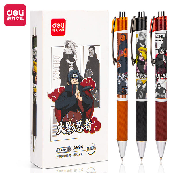 Deli Pens 1 Pcs Kawaii Naruto Gel Pens for School Supplies Japanese  Stationery Cute Anime Pens for Writing Cool Prizes for Kids - AliExpress