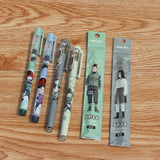 Deli Pens Set 12sets Kawaii Naruto Pens for School Supplies Rollerball Pens Anime Japanese Stationery Cool Prizes for Kids Gift