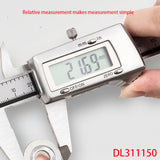 Deli Zinc AlloyDigital Caliper 0-150mm Multiple Purposes, Accurate Measurement Stainless Steel External Diameter Measurement