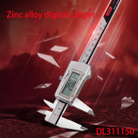 Deli Zinc AlloyDigital Caliper 0-150mm Multiple Purposes, Accurate Measurement Stainless Steel External Diameter Measurement