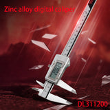 Deli Zinc AlloyDigital Caliper 0-200mm Multiple Purposes, Accurate Measurement Stainless Steel External Diameter Measurement