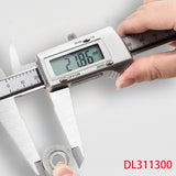 Deli Zinc AlloyDigital Caliper 0-300mm Multiple Purposes, Accurate Measurement Stainless Steel External Diameter Measurement