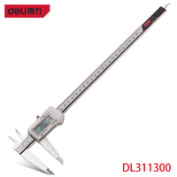 Deli Zinc AlloyDigital Caliper 0-300mm Multiple Purposes, Accurate Measurement Stainless Steel External Diameter Measurement