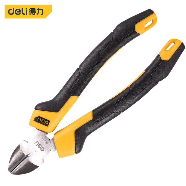 Deli non slip rubber handle diagonal nose pliers 60 chrome vanadium steel diagonal pliers 7 inches (180mm) DL0203 deli tools ent