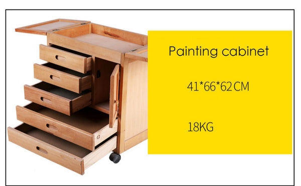 Multifunction Wood Easel Foldable Caballete De Pintura Sketching Gouache  Oil Painting Chevalet Artist Drawer Easel Art