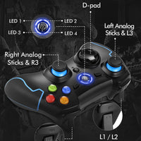 AOOKGAME   2pcs ESM-9013 Wireless Gamepad Joystick Game Controller with Vibration Joystick For PC PS3 Android TV Box Phone Gamers