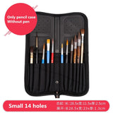 Foldable paint brush bag portable watercolor gouache paint brush storage bag canvas breathable mold proof painting kit