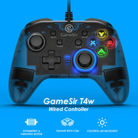 AOOKGAME USB Wired Game Controller for Windows 7/8/10 PC Gamepad with Vibration and Turbo Joystick for Steam Games