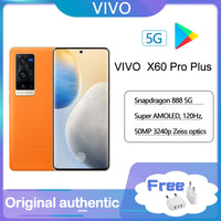 Google play Original VIVO X60T Pro + Plus 5G Snapdragon 888 5nm Super 6.56‘’ 120Hz AMOLED Screen Super Flash Charger CellPhone