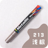 Guangna 1PCS 2.0MM Water-Based Metallic Marker Black Card Paint Metal Surface Permanent Paint Marker DIY Album Pen Art Supplies