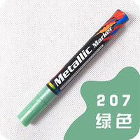 Guangna 1PCS 2.0MM Water-Based Metallic Marker Black Card Paint Metal Surface Permanent Paint Marker DIY Album Pen Art Supplies