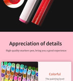 30/40/60/80/168Colors Art markers Pen Manga Drawing Marker Pen Alcohol Based Non Toxic Sketch Oily Twin Brush Pen Art Supplies