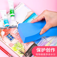 Painting water-absorbent sponge large pigment water-absorbent decontamination wipe sponge block art supplies for painting